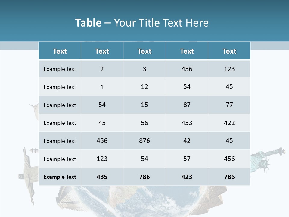 Planet Mahal Usa PowerPoint Template
