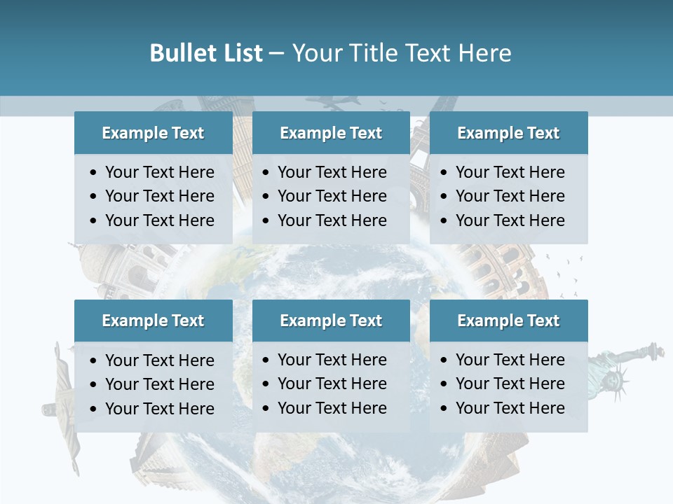 Planet Mahal Usa PowerPoint Template