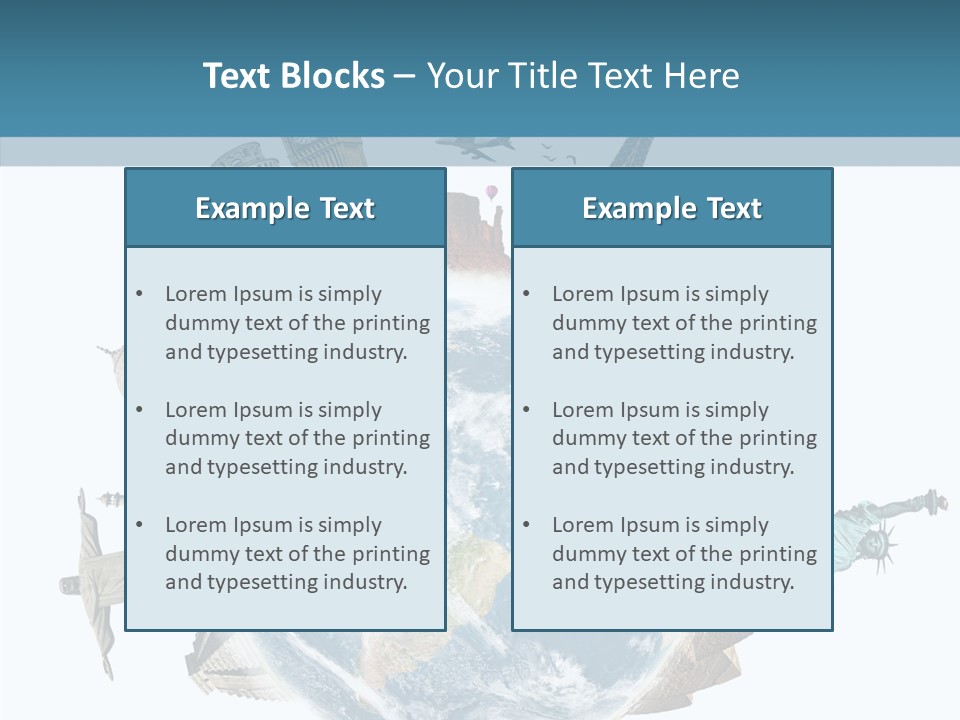 Planet Mahal Usa PowerPoint Template