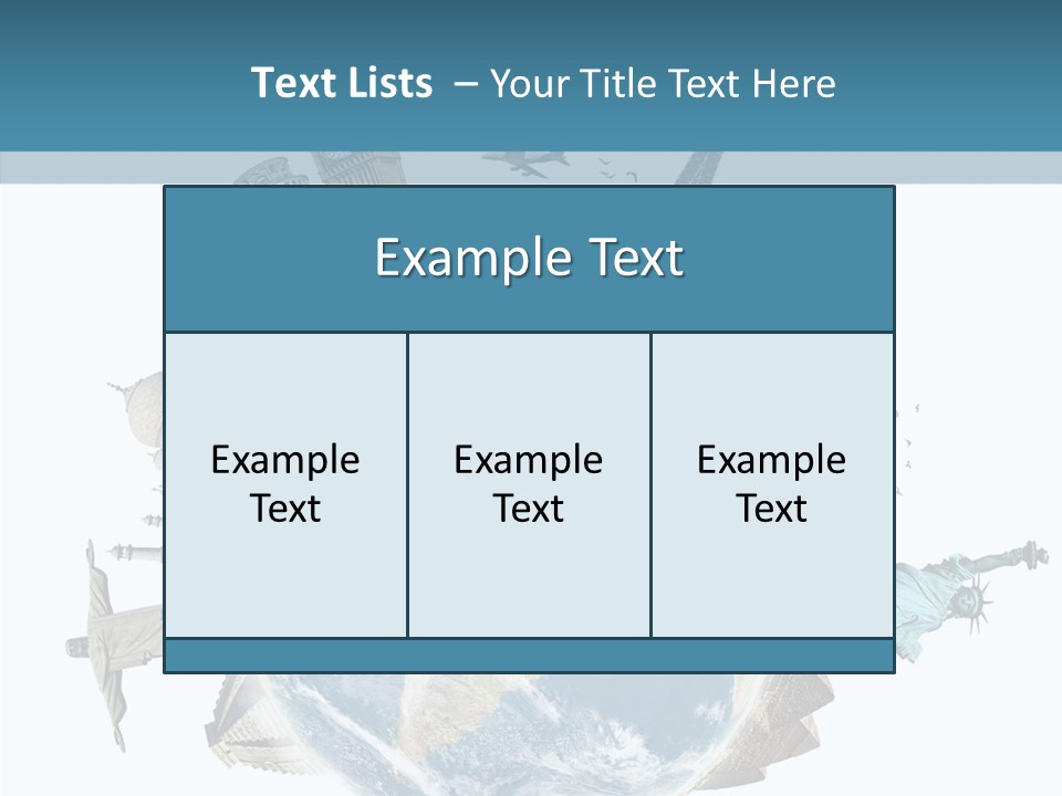 Planet Mahal Usa PowerPoint Template