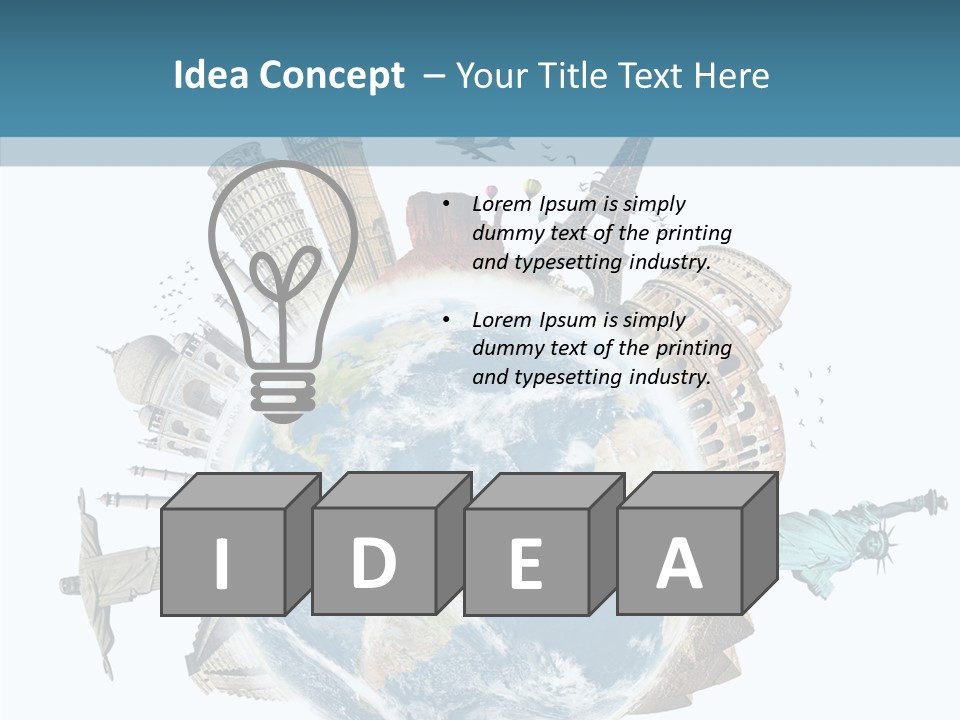 Planet Mahal Usa PowerPoint Template