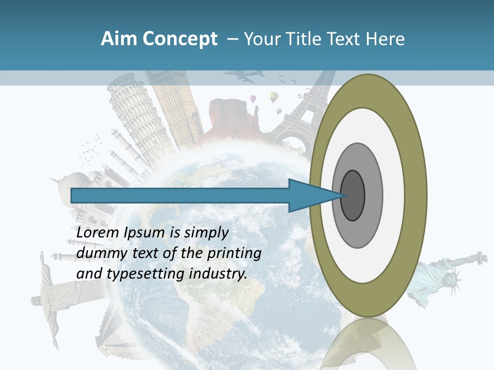 Planet Mahal Usa PowerPoint Template