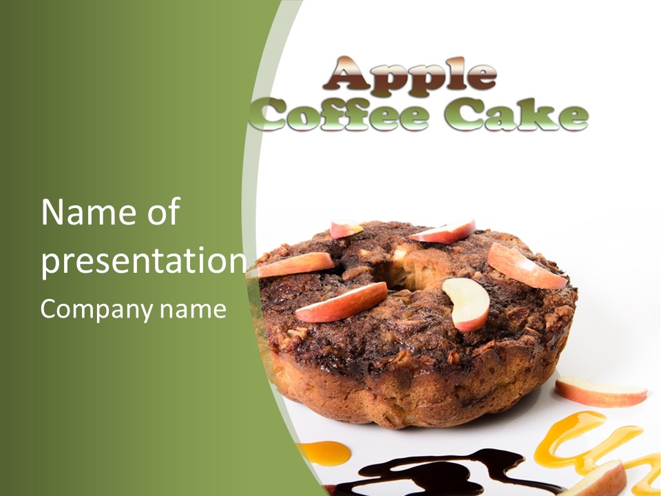 Sweet White Dessert PowerPoint Template