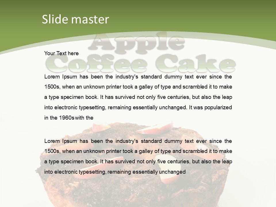 Sweet White Dessert PowerPoint Template