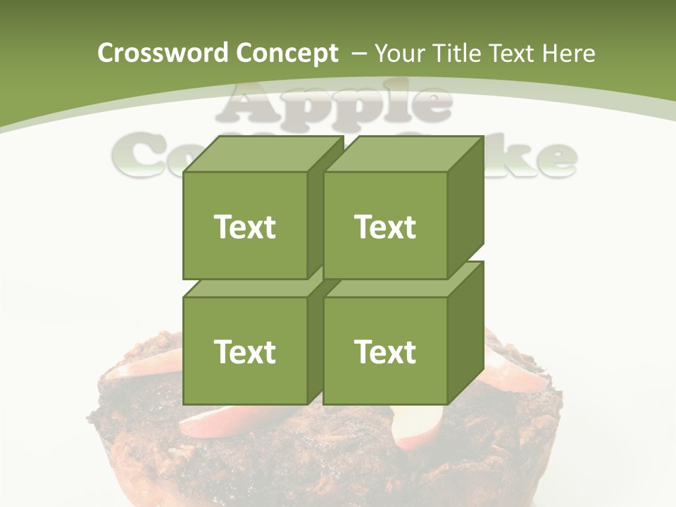 Sweet White Dessert PowerPoint Template