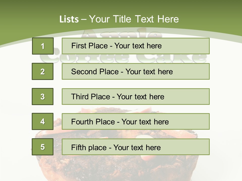 Sweet White Dessert PowerPoint Template