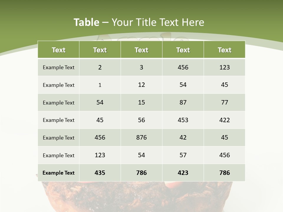 Sweet White Dessert PowerPoint Template