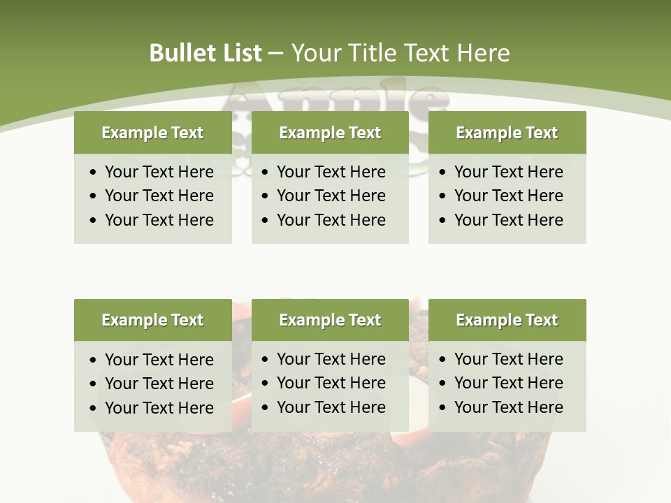 Sweet White Dessert PowerPoint Template