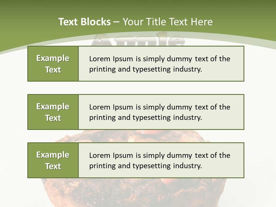 Sweet White Dessert PowerPoint Template