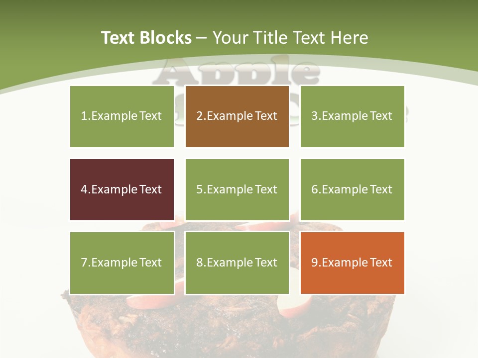 Sweet White Dessert PowerPoint Template