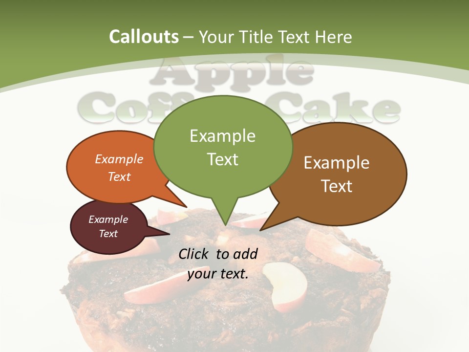 Sweet White Dessert PowerPoint Template