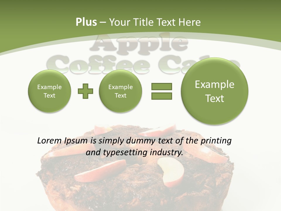 Sweet White Dessert PowerPoint Template