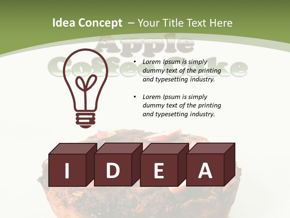 Sweet White Dessert PowerPoint Template