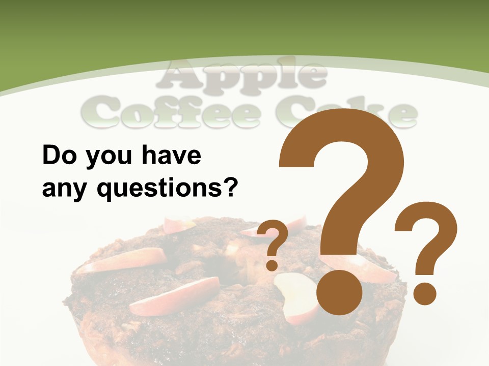 Sweet White Dessert PowerPoint Template