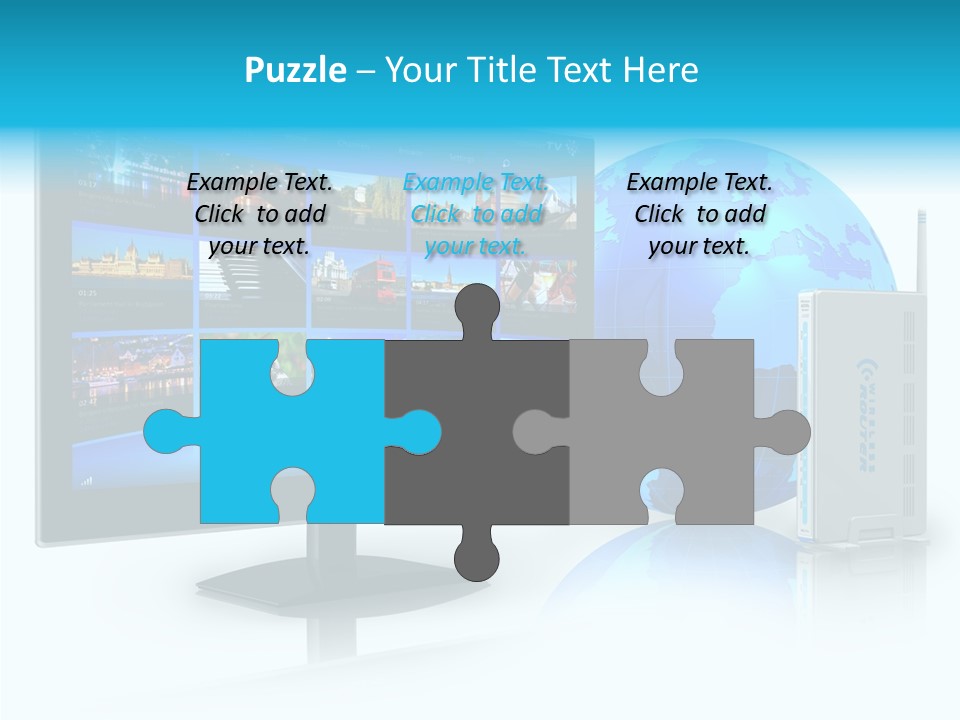 Technology Downloading Screen PowerPoint Template