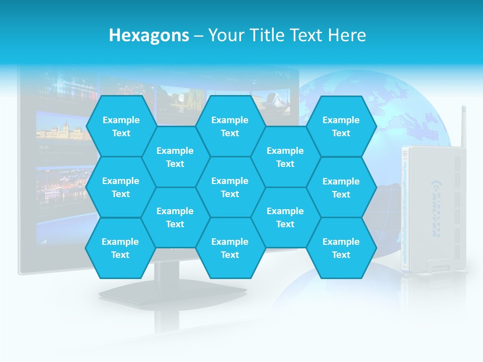 Technology Downloading Screen PowerPoint Template