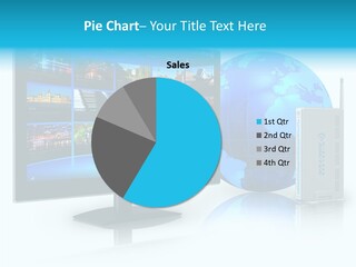 Technology Downloading Screen PowerPoint Template