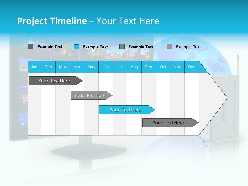Technology Downloading Screen PowerPoint Template