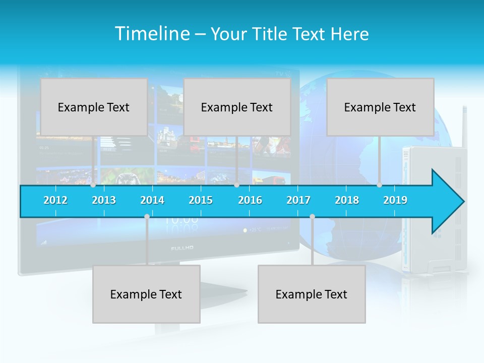 Technology Downloading Screen PowerPoint Template