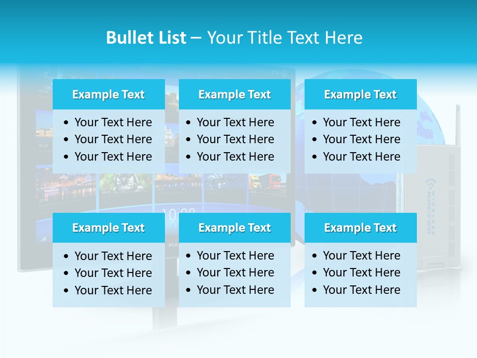 Technology Downloading Screen PowerPoint Template