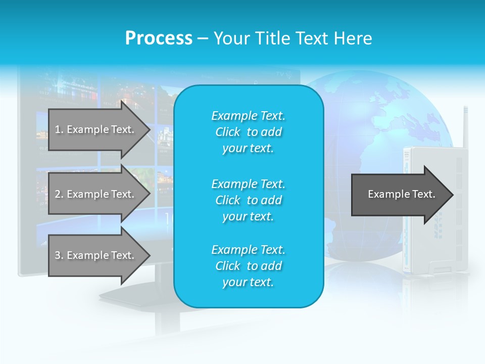 Technology Downloading Screen PowerPoint Template