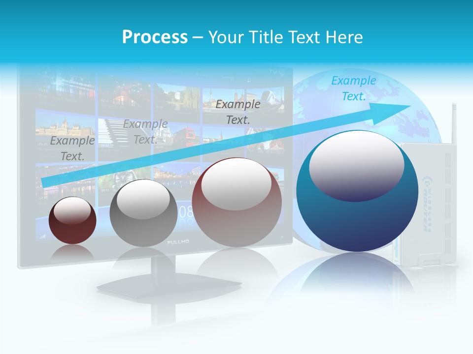 Technology Downloading Screen PowerPoint Template
