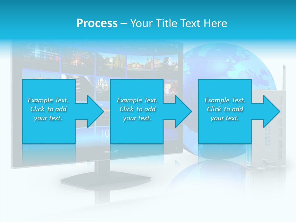 Technology Downloading Screen PowerPoint Template
