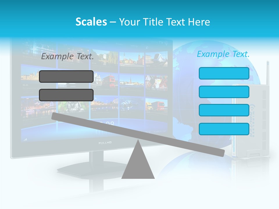 Technology Downloading Screen PowerPoint Template