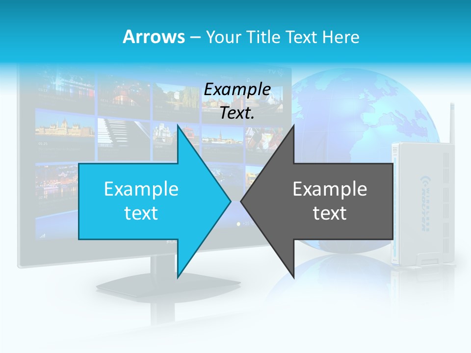 Technology Downloading Screen PowerPoint Template