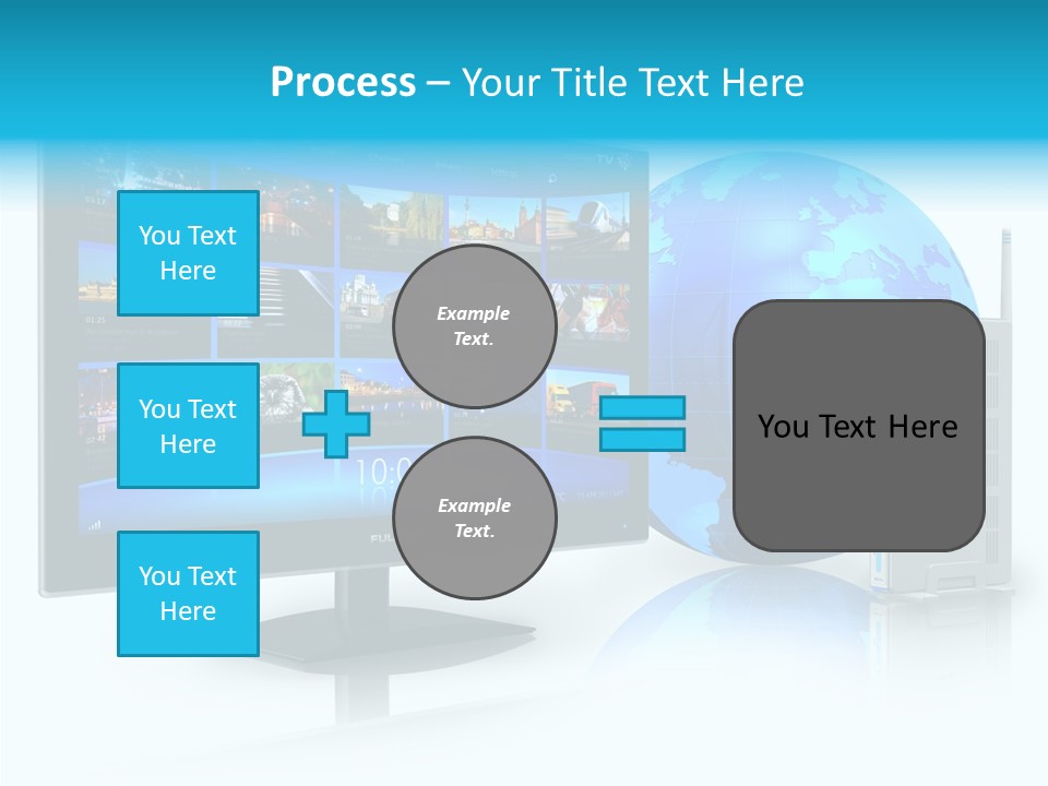 Technology Downloading Screen PowerPoint Template