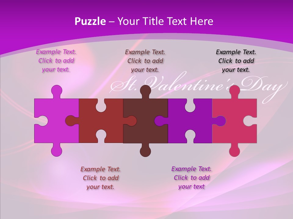 Man Teamwork Figure PowerPoint Template