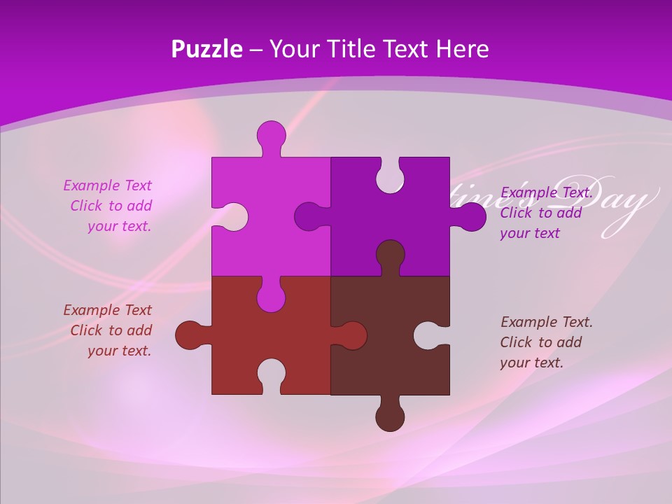 Man Teamwork Figure PowerPoint Template