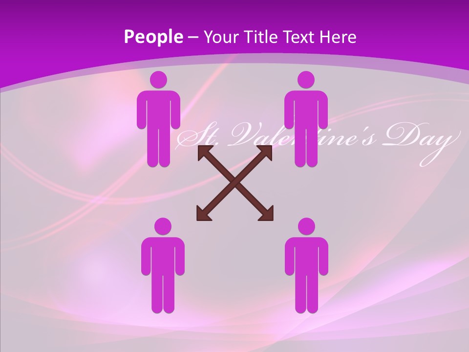 Man Teamwork Figure PowerPoint Template