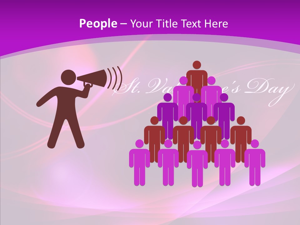 Man Teamwork Figure PowerPoint Template