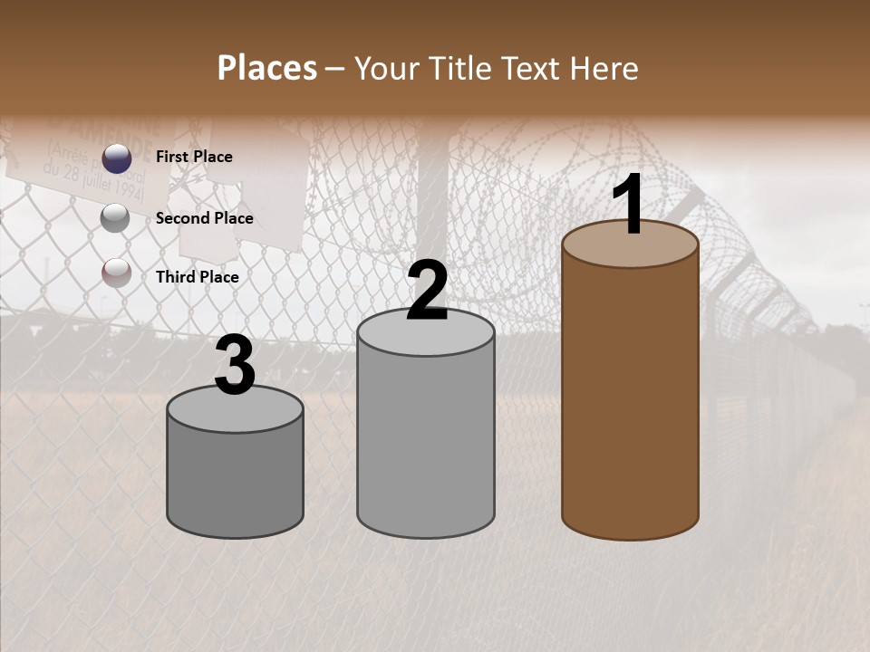 French Poles Danger PowerPoint Template