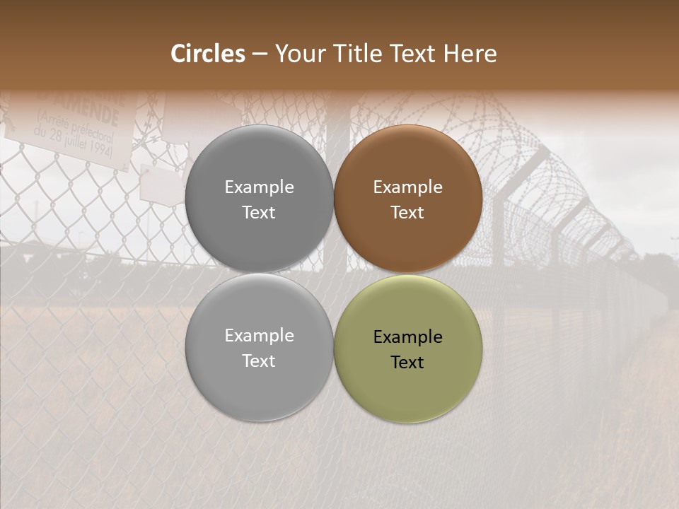 French Poles Danger PowerPoint Template