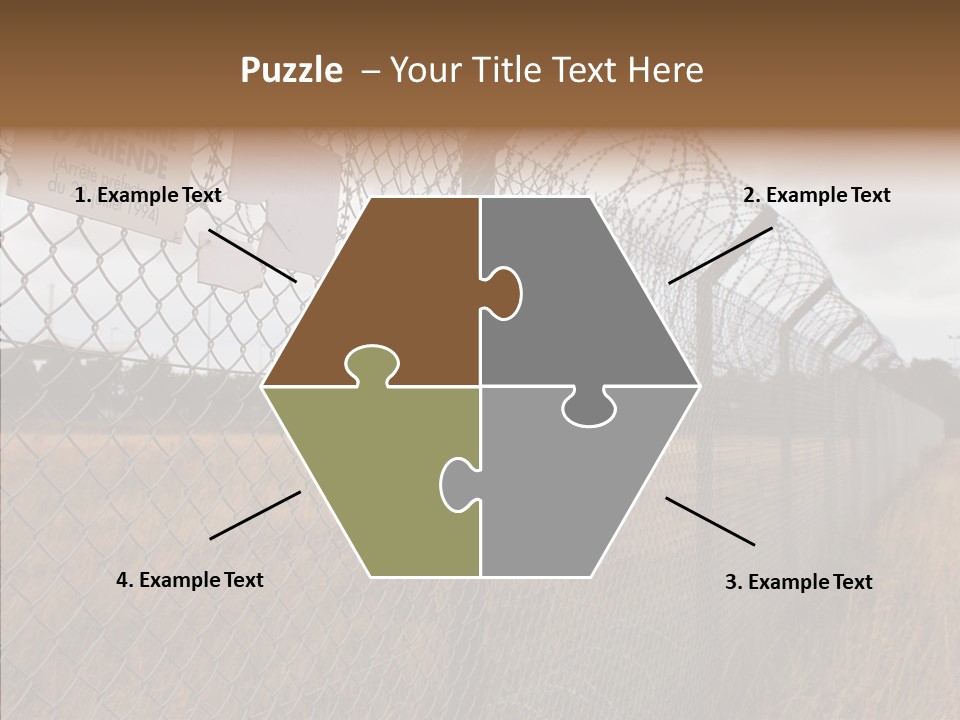 French Poles Danger PowerPoint Template
