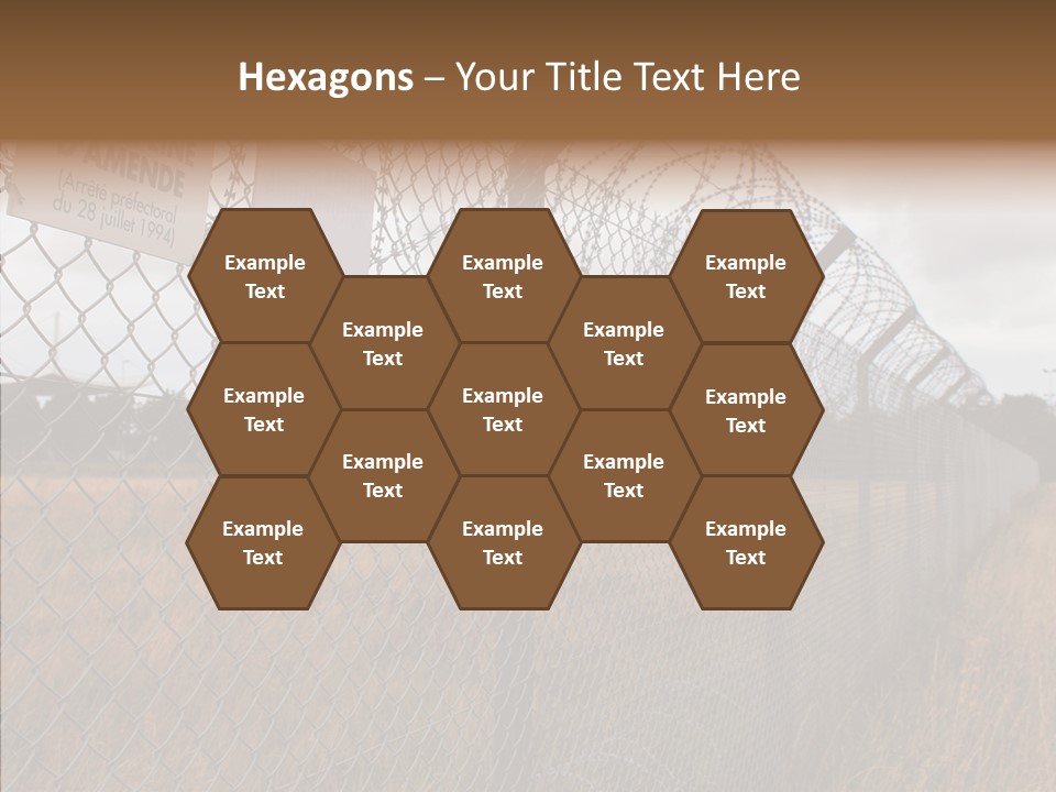 French Poles Danger PowerPoint Template