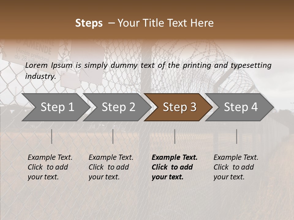 French Poles Danger PowerPoint Template