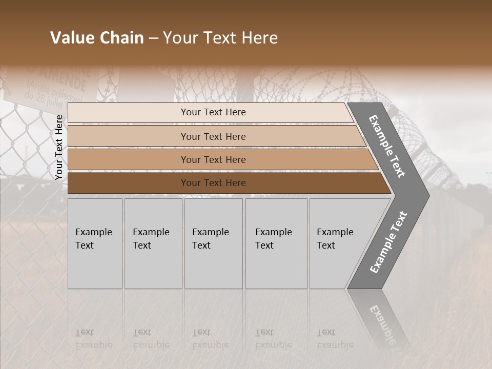 French Poles Danger PowerPoint Template