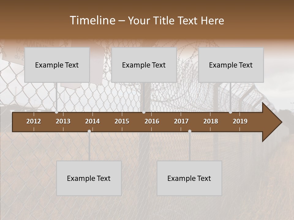 French Poles Danger PowerPoint Template