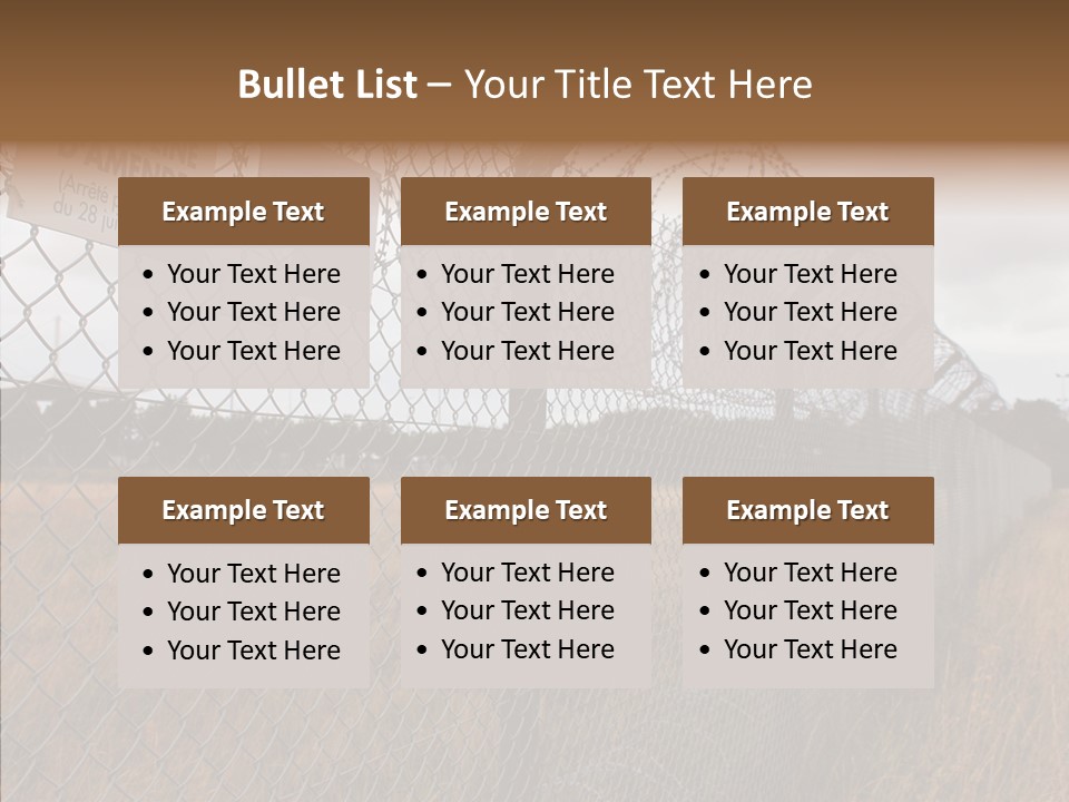 French Poles Danger PowerPoint Template