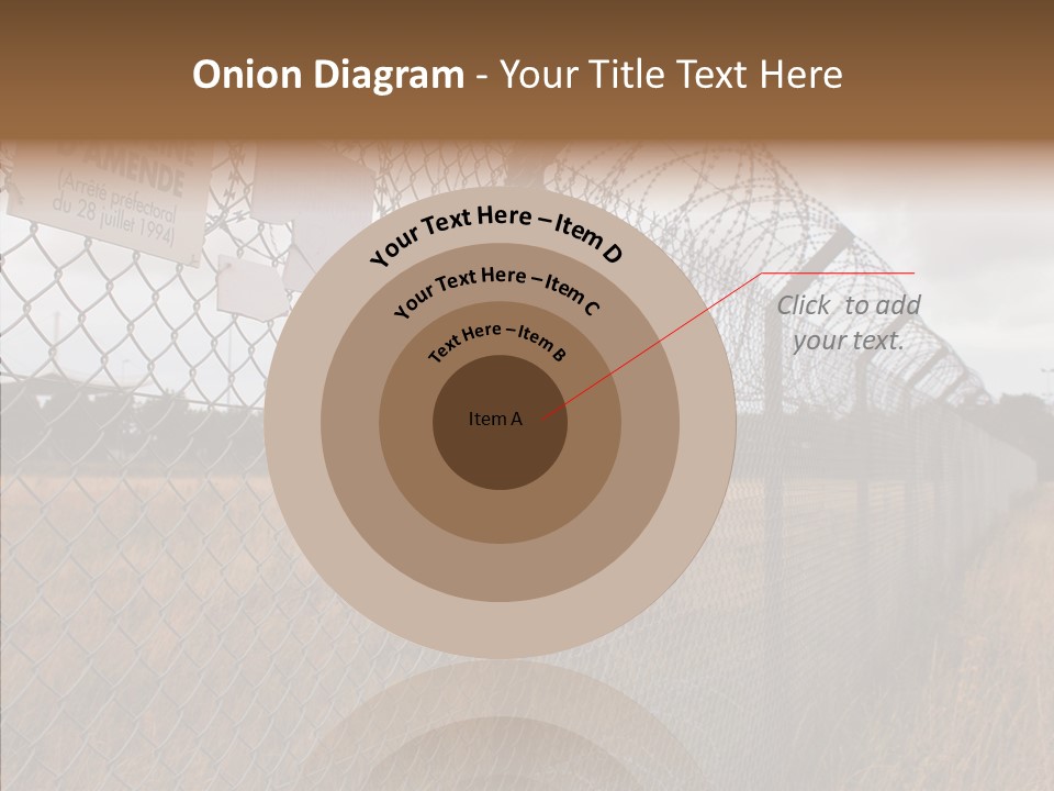French Poles Danger PowerPoint Template