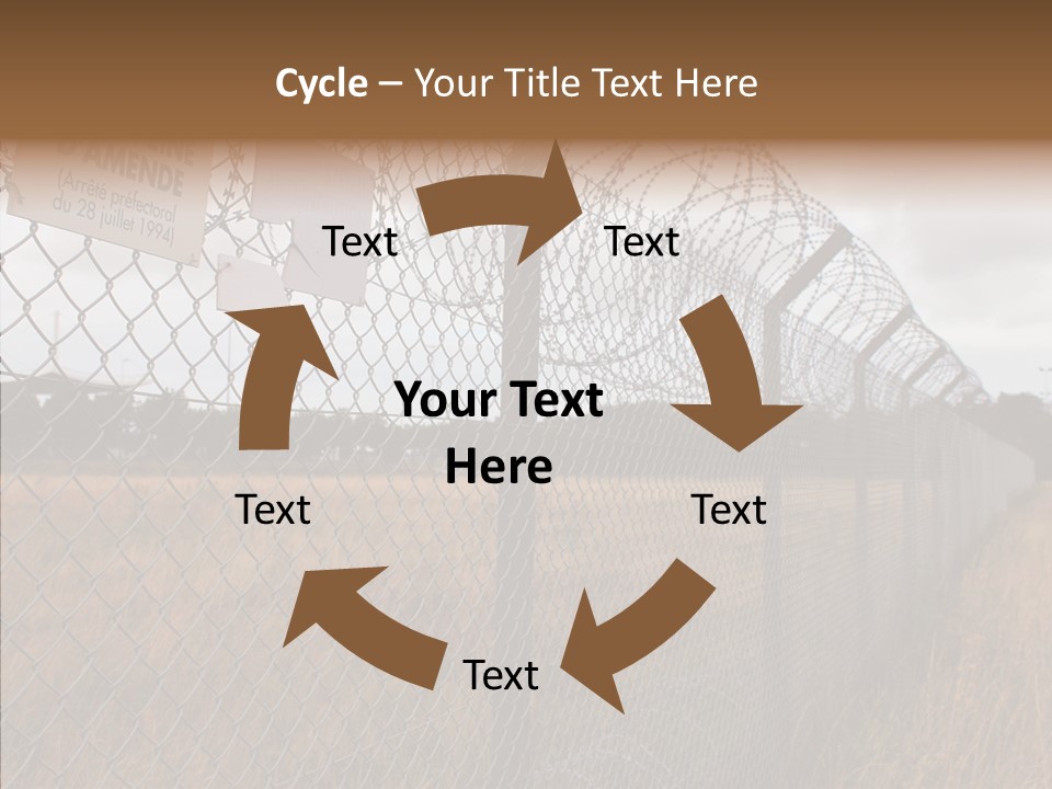 French Poles Danger PowerPoint Template