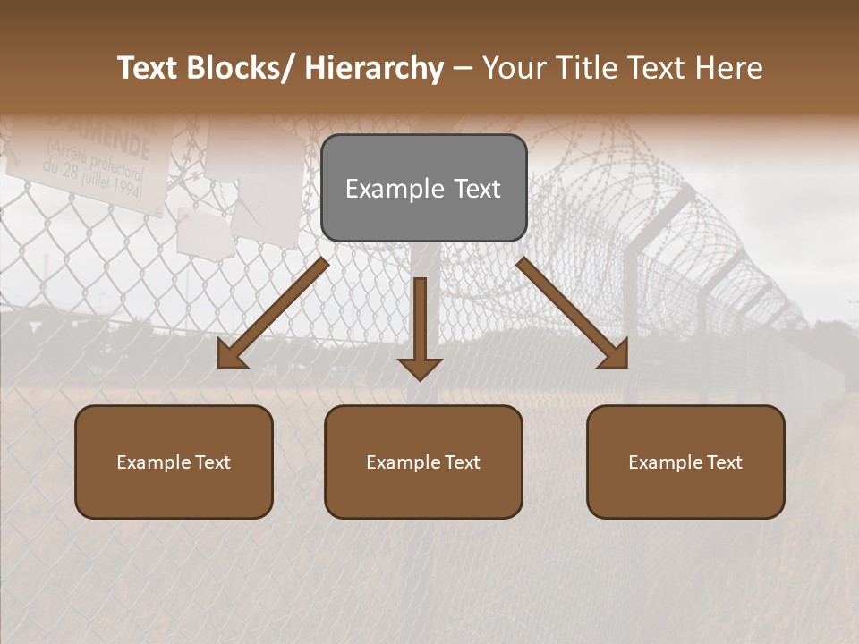 French Poles Danger PowerPoint Template