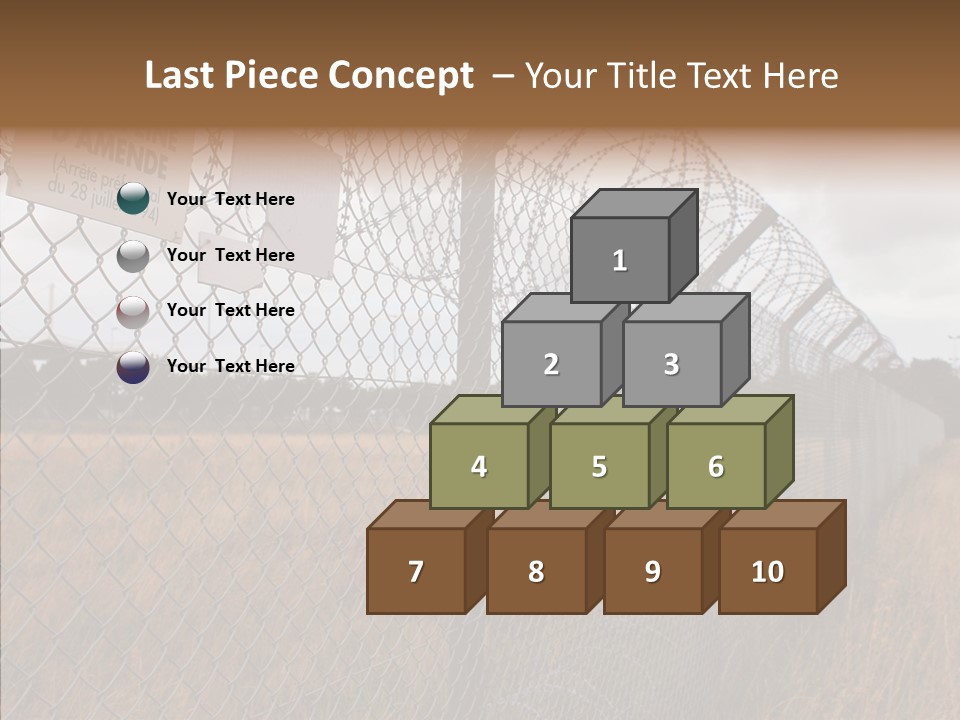 French Poles Danger PowerPoint Template