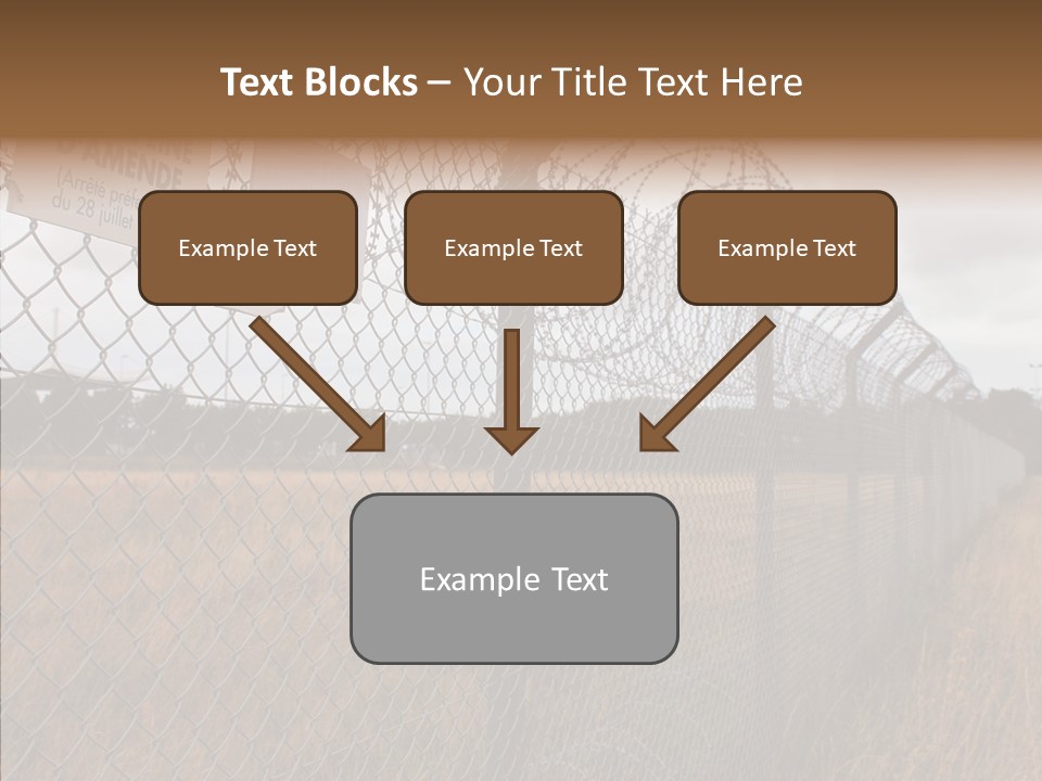 French Poles Danger PowerPoint Template