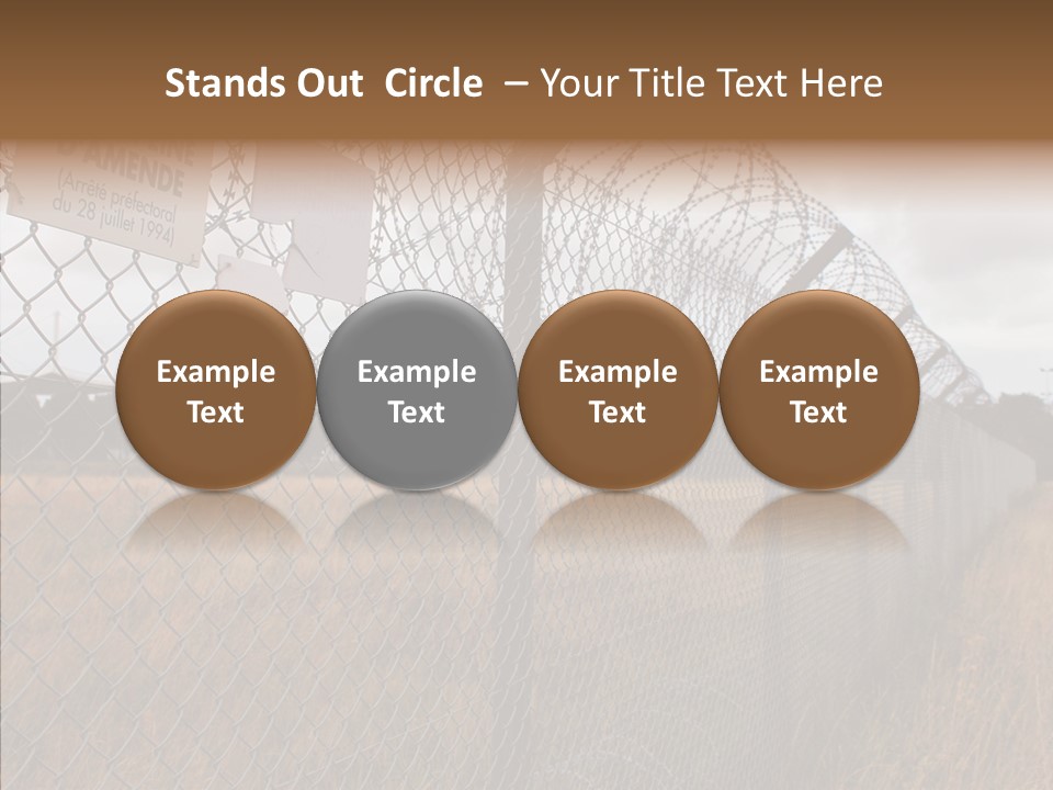 French Poles Danger PowerPoint Template