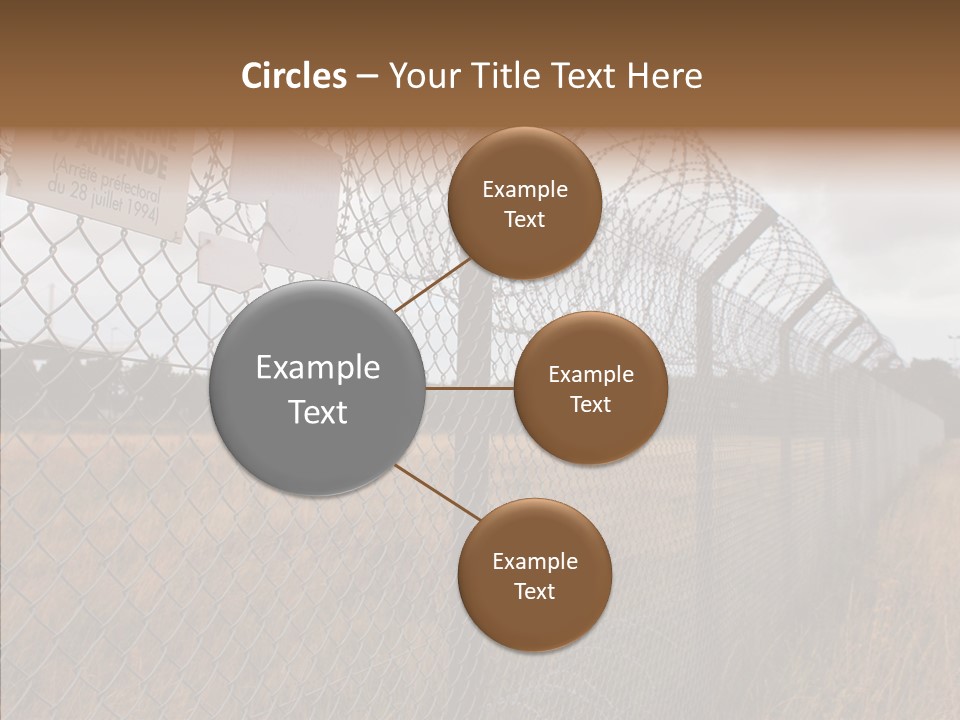French Poles Danger PowerPoint Template