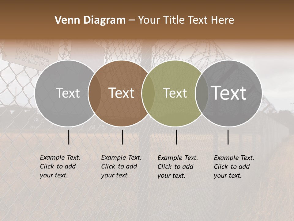 French Poles Danger PowerPoint Template